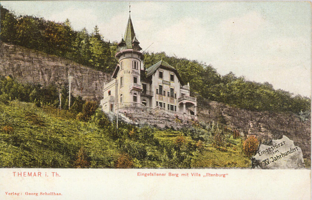 Eingefallener Berg mit Villa Iltenburg