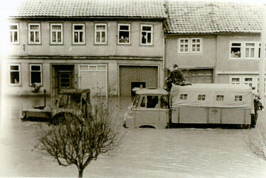 Hochwasser in Themar 24.12.1967 FFW Schmiedefeld