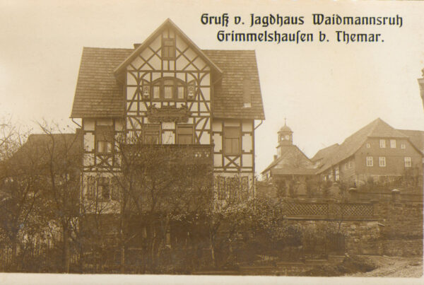 Gruß vom Jagdhaus Weidmannsruh Grimmelshausen bei Themar