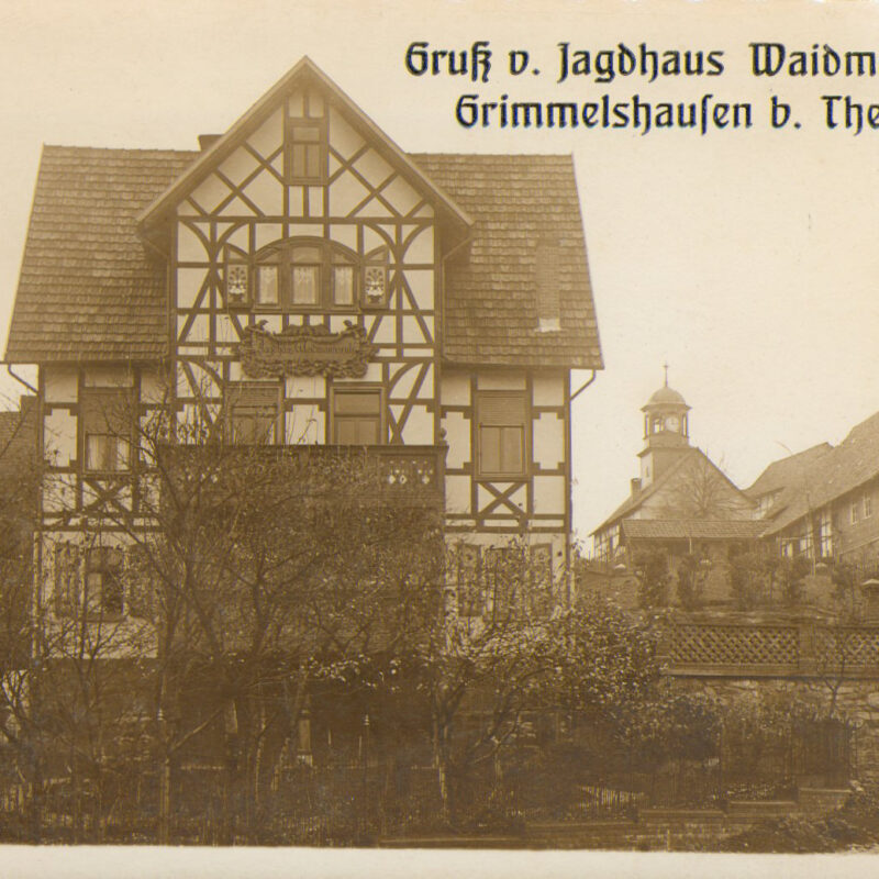 Gruß vom Jagdhaus Weidmannsruh Grimmelshausen bei Themar