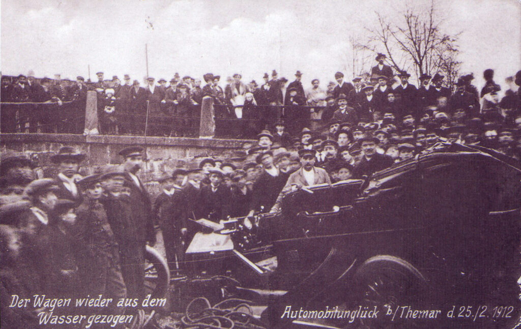 Automobilunglück bei Themar 25.02.1912