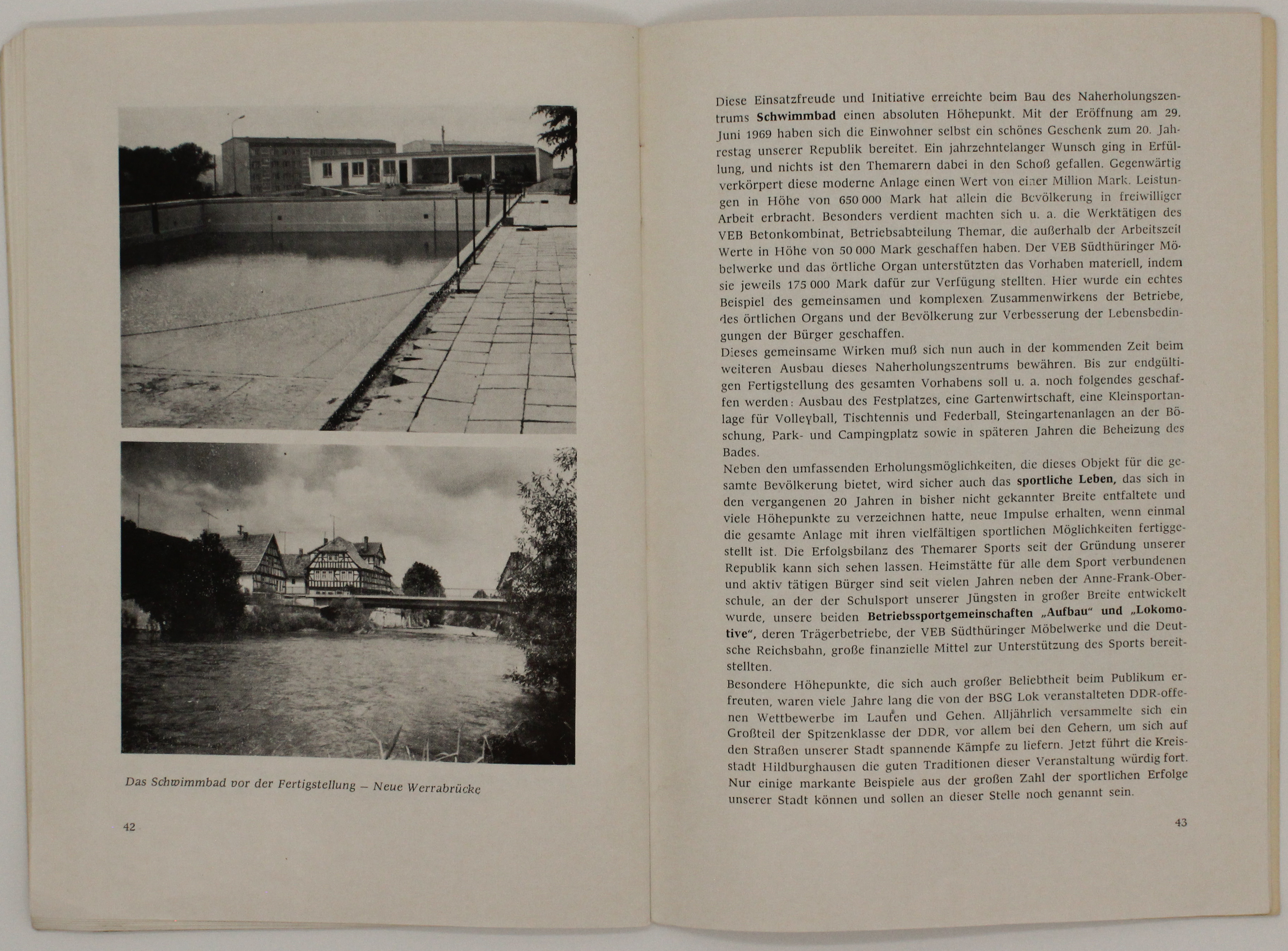 Broschüre Themar 1949 – 1969 Festschrift