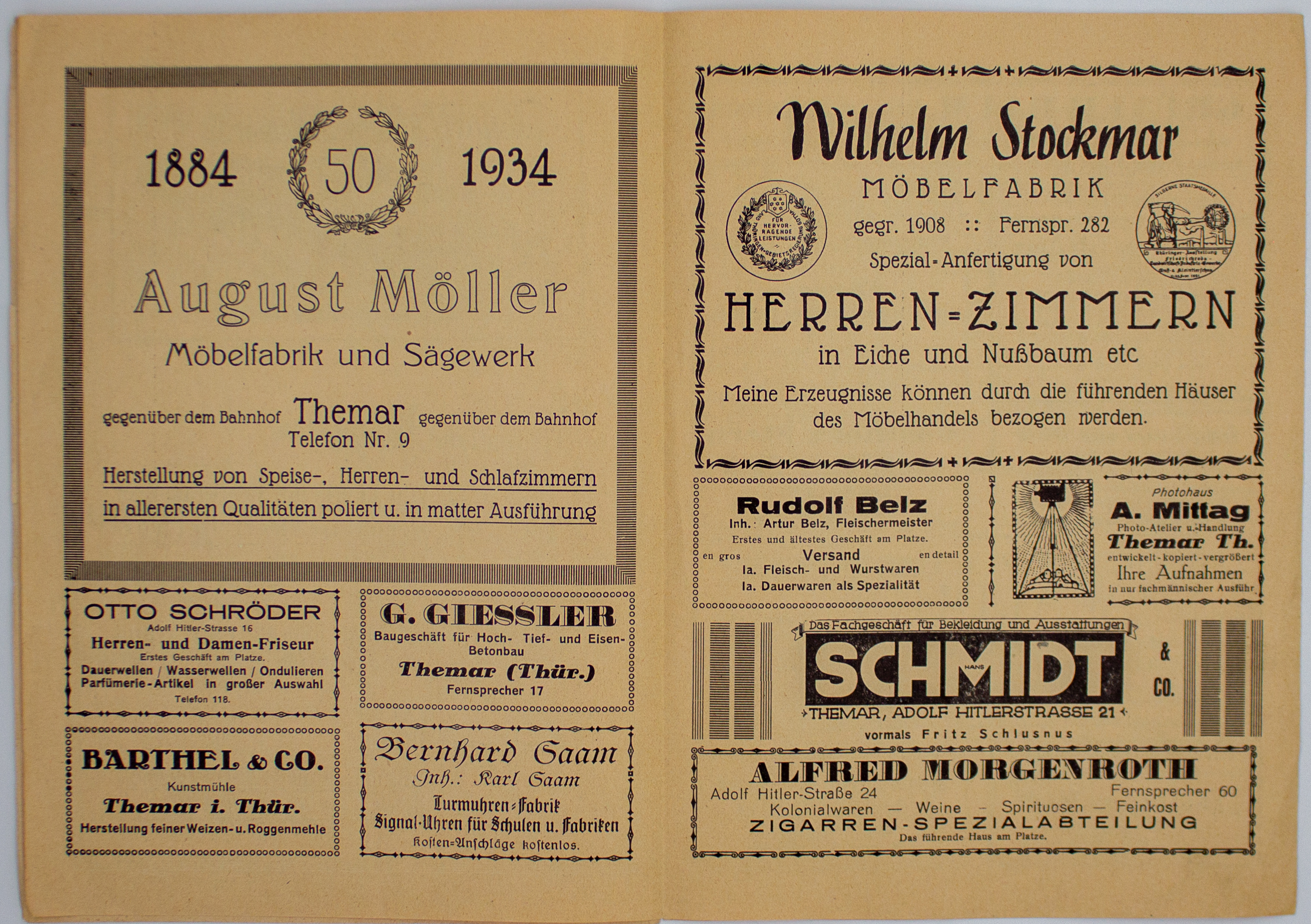 Broschüre Themar in Thüringen 1934
