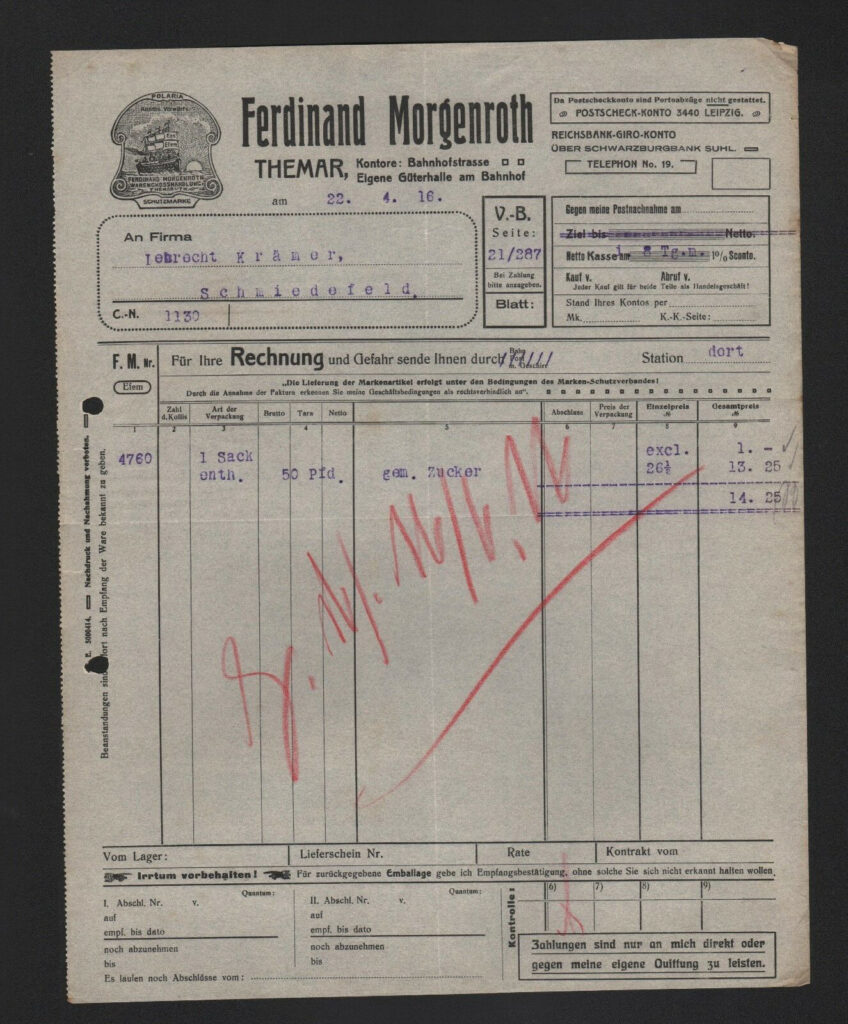 Ferdinand Morgenroth Themar 1916